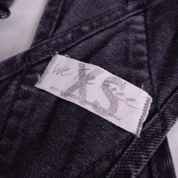 WE THE FREE BLACK Denim Overalls Workwear