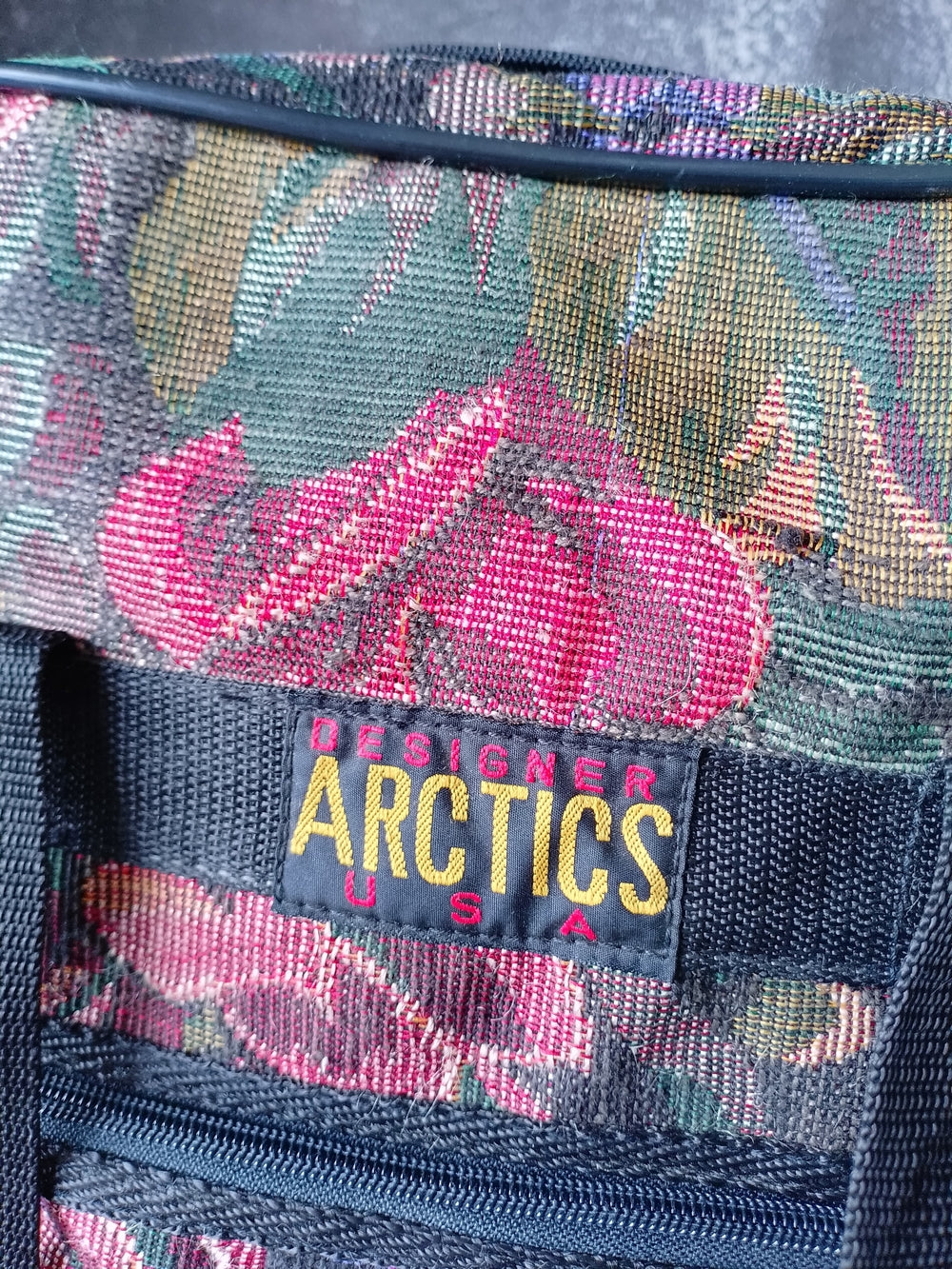 Vintage ARCTICS USA Floral Tote Travel Bag - Expandable