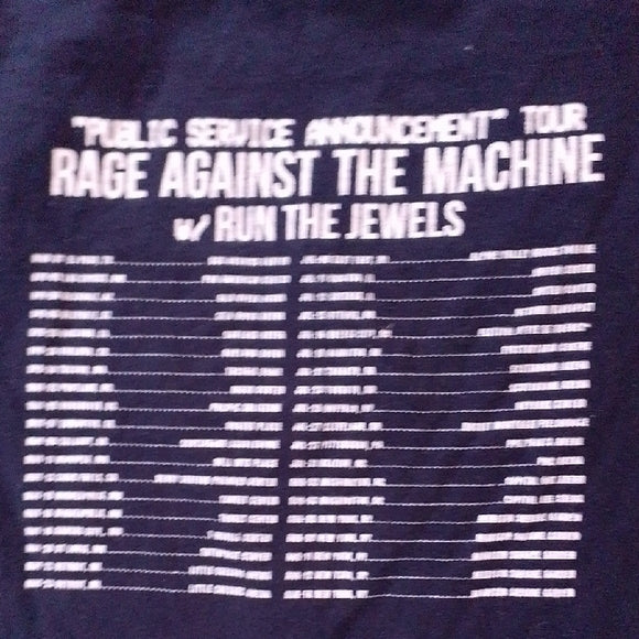 2020 Rage Against The Machine And Run The Jewels Public Service Announcement Tee