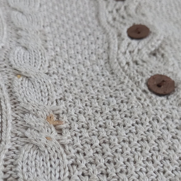 Vintage 90s NIA Cream Knit Sweater