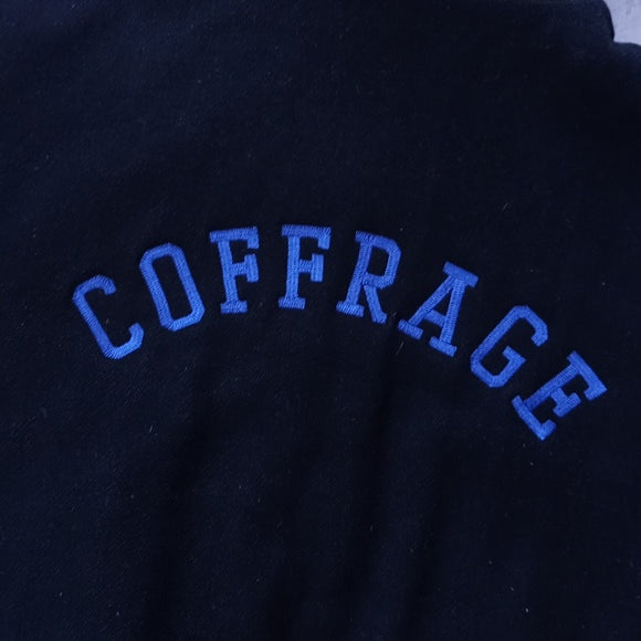 VINTAGE 90s Coffrage Jean Varsity Leather Jacket Unisex