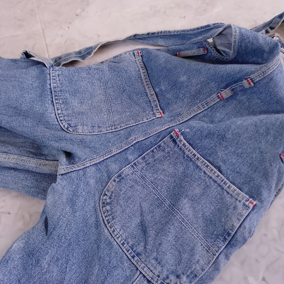 Vintage 90s SARGENT PEPPER JEANSWEAR Blue Denim Overalls Workwear UNISEX