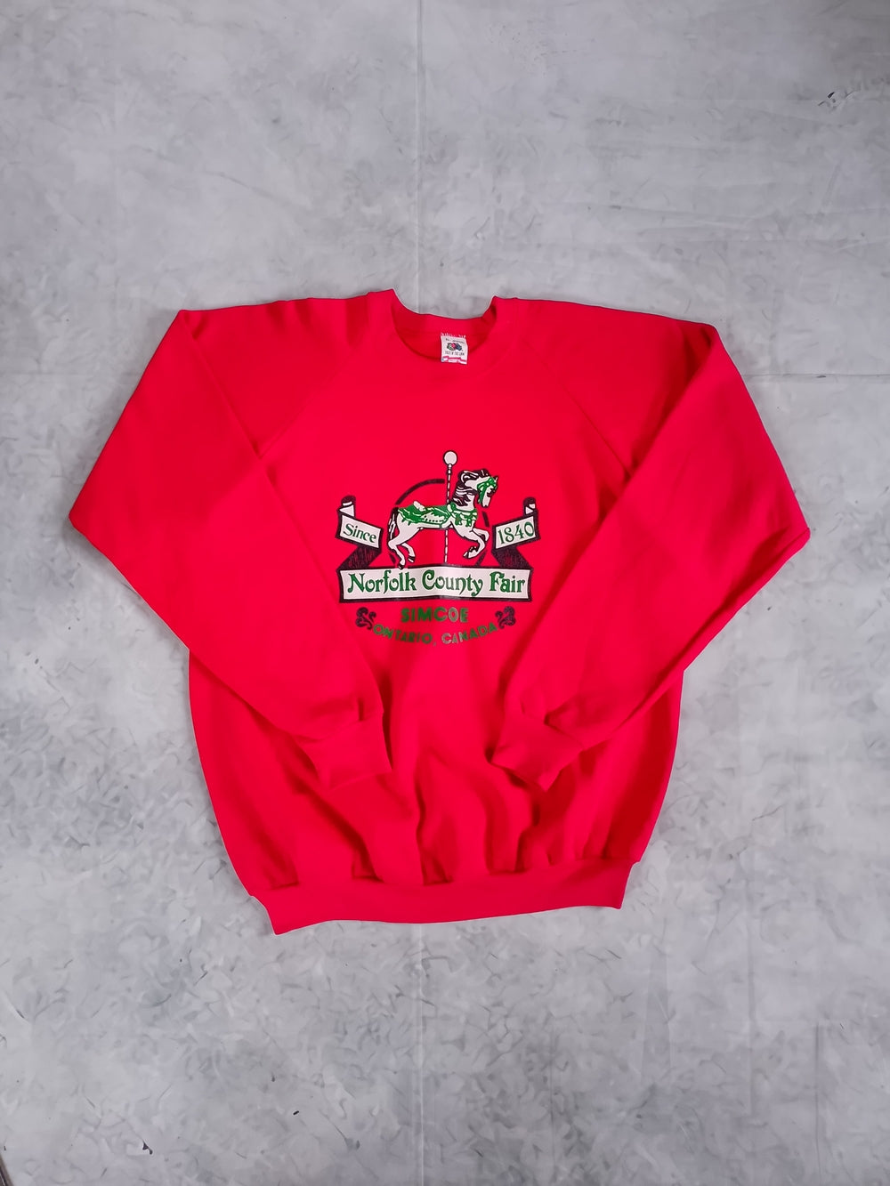 Vintage 90s Norfolk County Fair Simcoe Ontario Crewneck Sweatshirt