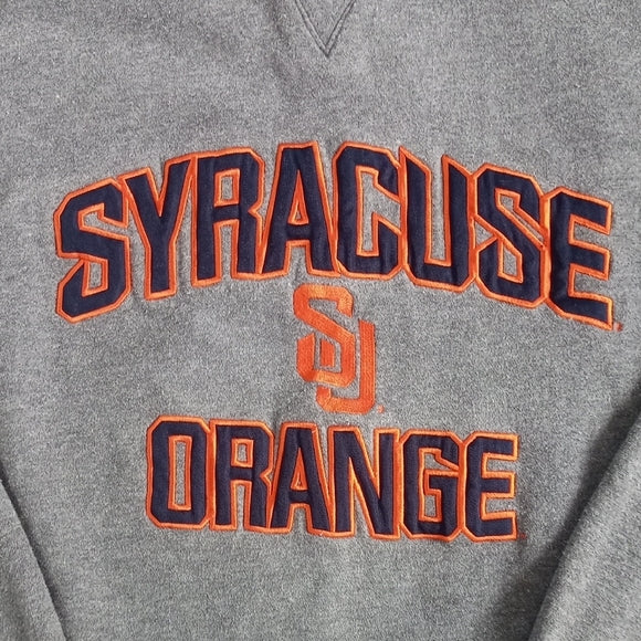 Syracuse Orange Gray Sweater Crewneck Embroidered UNISEX