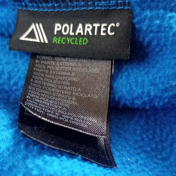 The North Face Men's Black and Blue Jacket POLARTEC