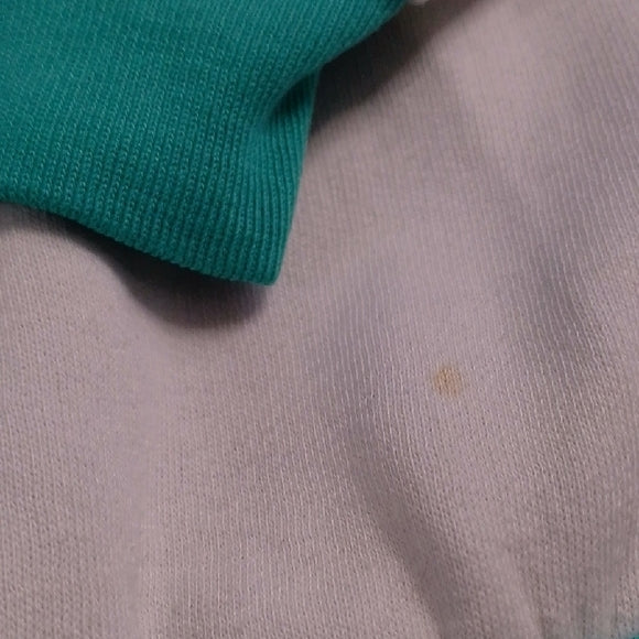 Vintage 90s BERMUDA Tourist White and Teal Sweater