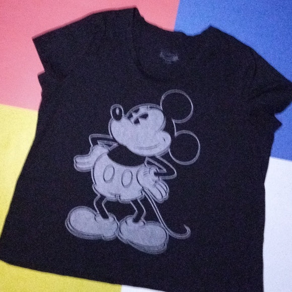 WOMENS Disney Mickey Mouse Big Print T-Shirt
