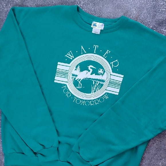 VINTAGE 90s GIRL GUIDES OF CANADA WATER FOR TOMORROW Crewneck Sweater