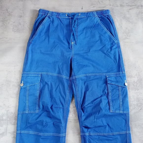 NWT GARAGE Parachute Pants BLUE