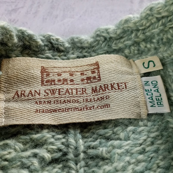 Aran Sweater Market Made In Ireland 100% Merino Wool