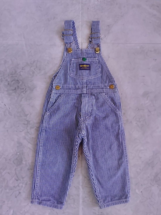 Vintage 90s Osh Kosh B'Gosh Rail Conductor Stripe Overalls