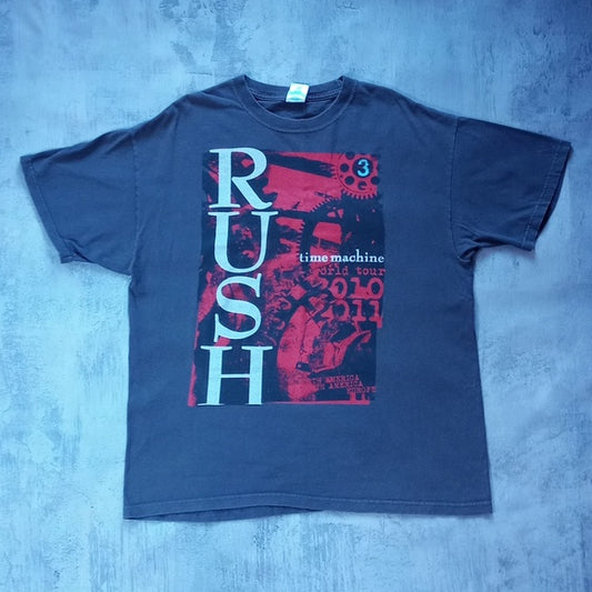 RUSH 2010-11 time Machine World Tour Graphic T-Shirt UNISEX