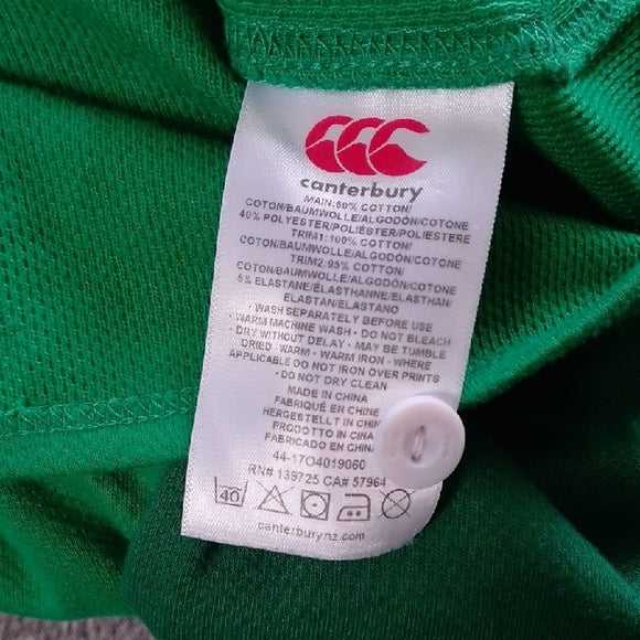 Official Canterbury Green Rugby Jersey vodafone