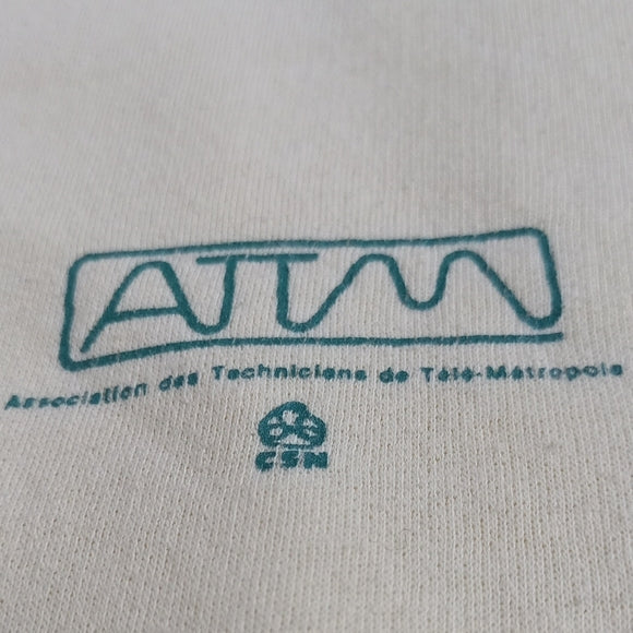 Vintage 1988 ATTM Association of Tele-Mertrois Technicians  SWEATER UNISEX