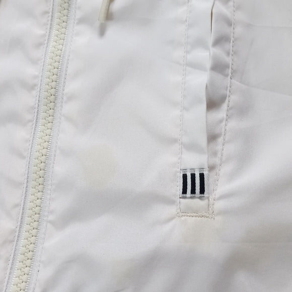 Vintage 90s ADIDAS Windbreaker Jacket WHITE