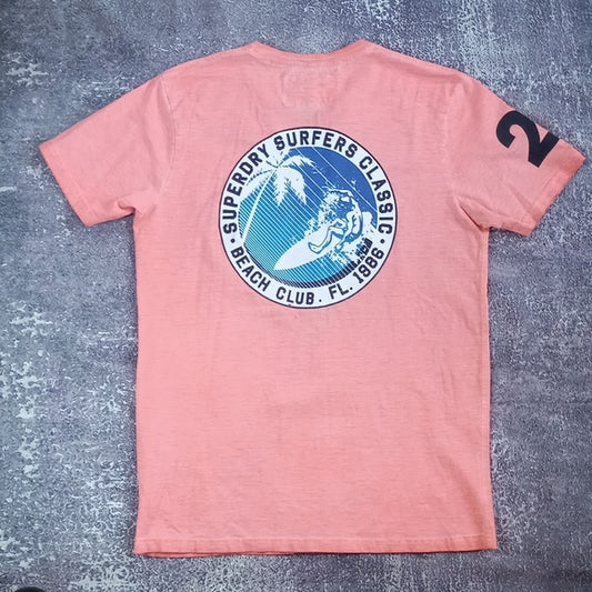 Superdry Surfers Classic Beach Club Fl 1996 T-Shirt Modern