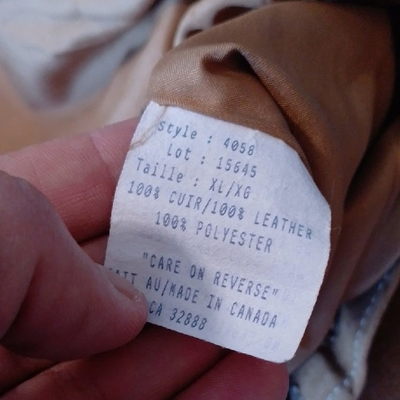 Vintage SKOTTS SUEDE Leather TAN JACKET womens