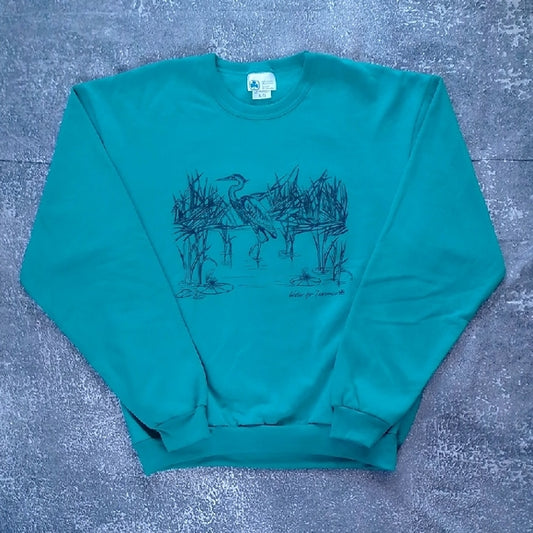 VINTAGE 90s GIRL GUIDES OF CANADA WATER FOR TOMORROW CRANE Crewneck Sweater