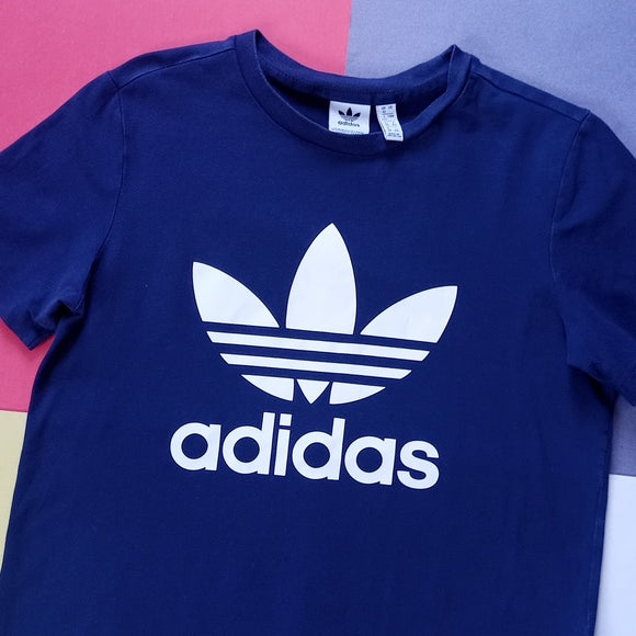 Adidas Big Logo Blue Graphic T-Shirt
