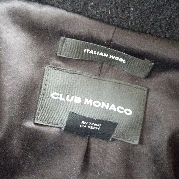 Women's Club Monaco Italian Wool Zip-Up Jacket Style# 295642134