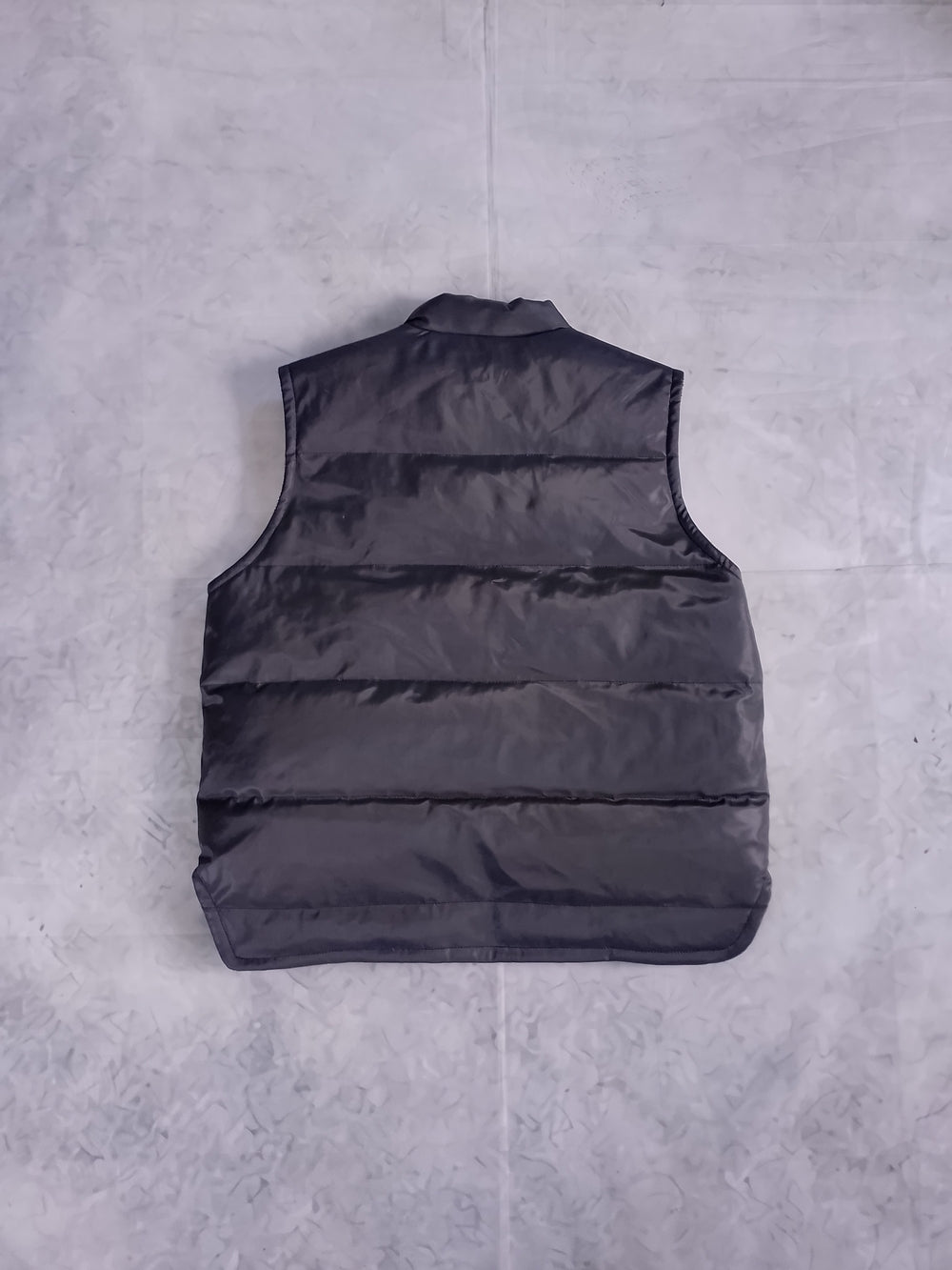Vintage Down Black Quilted Puffer Vest