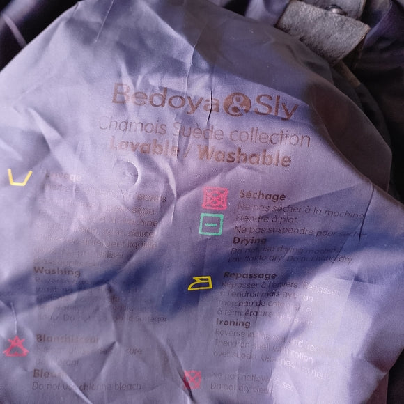 Vintage 90s Men's Blue Suede Button-Up Jacket BEDOYA & SLY