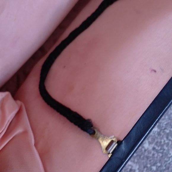 Admiral 1950’s Made in USA Clutch / Purse Black Patent Leather