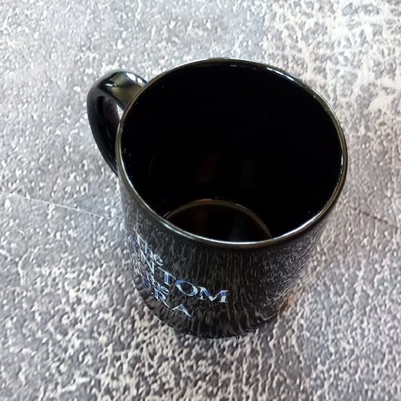 Vintage 1986 Black Phantom of the Opera Mug / Glow In The Dark