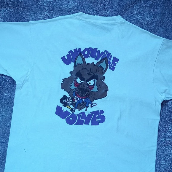 Vintage 90s Unionville Wolves We've Got Spirit Single Stitch T-Shirt