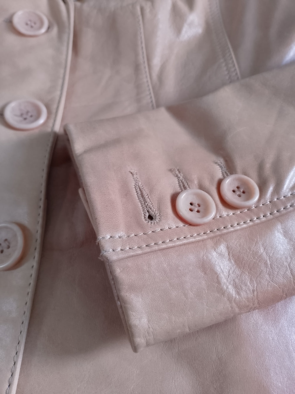 Vintage Danier Tan/Brown Leather Blazer Jacket