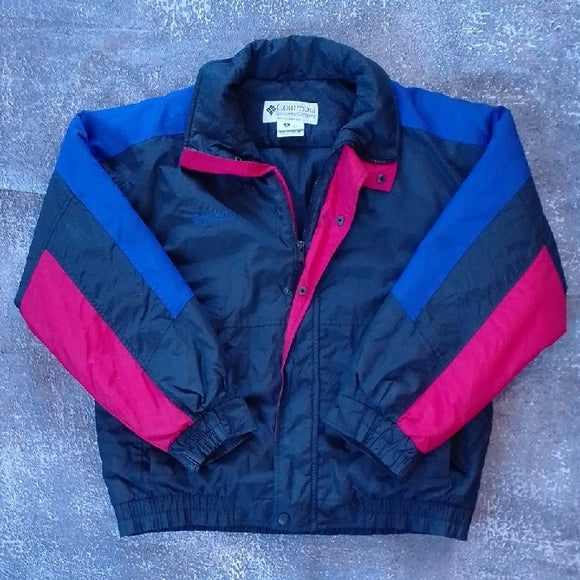 Vintage 90s Columbia Crown Rock Black and Red Puffer Jacket
