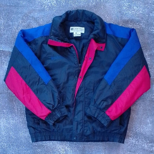 Vintage 90s Columbia Crown Rock Black and Red Puffer Jacket