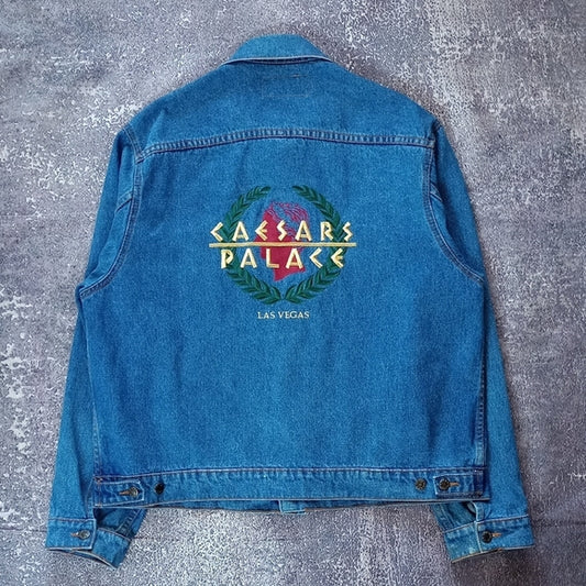 Vintage 90s Caesars Palace Denim Jacket