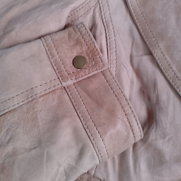 Vintage Leather Blazer Jacket