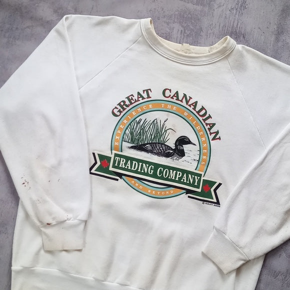 Vintage 90s Great Canadian Trading Company Loon Crewneck Sweater
