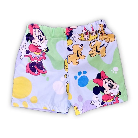 Vintage Mickey Minnie Donald & Puppy Pluto Reworked Bennygonia Shorts UNISEX