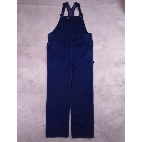 Vintage 90s Dark Blue Denim Overalls Workwear