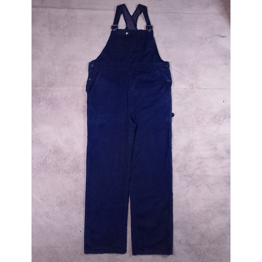 Vintage 90s Dark Blue Denim Overalls Workwear
