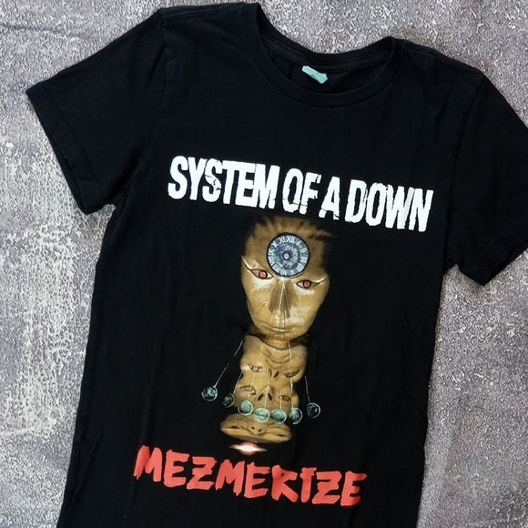 System of a Down MEZMERIZE Album Black Graphic T-Shirt