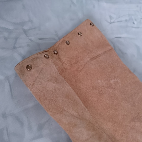 DANIER Women's Tan Suede Studded Jacket