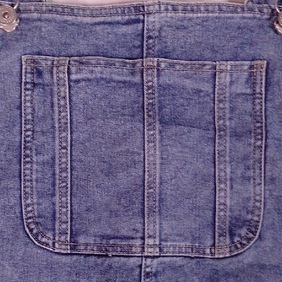 Stylish Modern Blue Denim Overalls Workwear