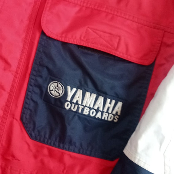 Vintage 90s Yamaha Outboards Colour Block Jacket Waterproof