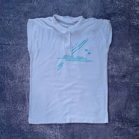 VINTAGE '90s Gordini Sport Graphic Polo T-Shirt