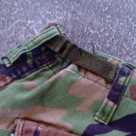 Vintage Military Surplus Camouflage Cargo Shorts