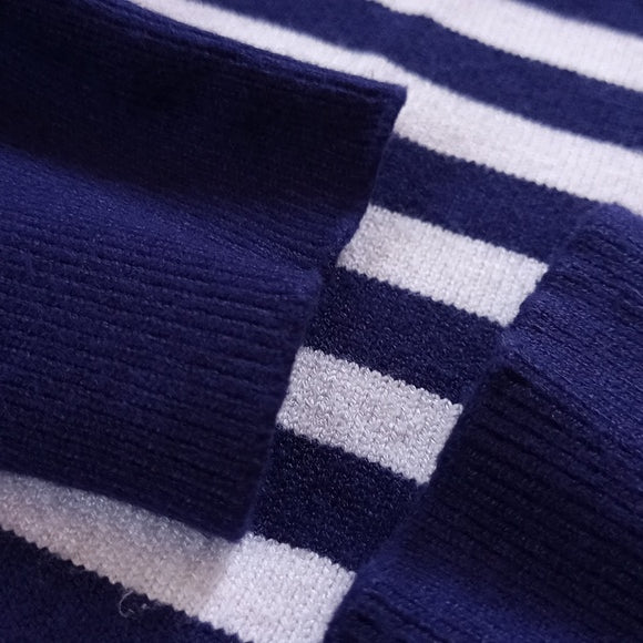 PLAY Comme des GARCONS Striped Blue/White Wool Sweater