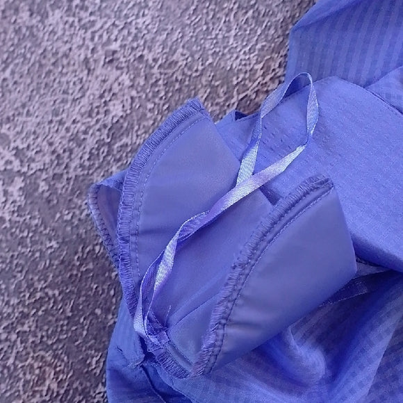 Vintage 90s Blue Top with Bow Detail Plaza collections