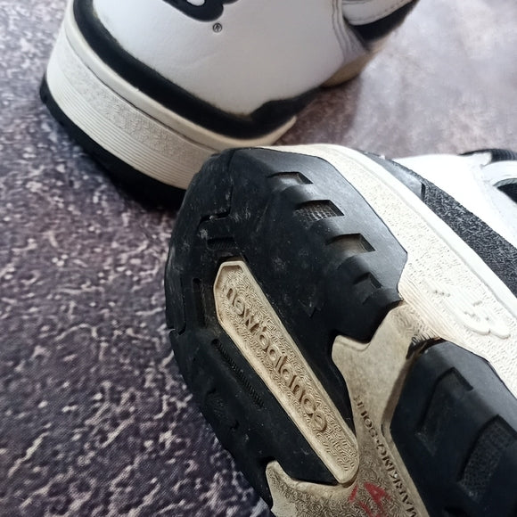New Balance Men's 550 White and Black Sneakers