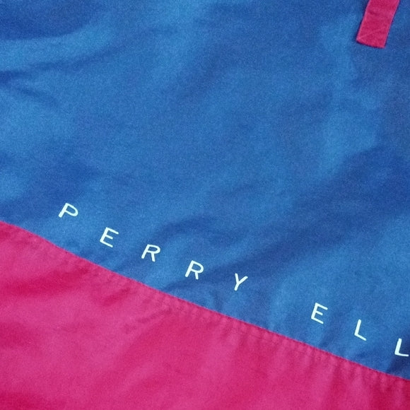 Vintage 90s PERRY ELLIS AMERICA FLAG STYLE COlOUR BLOCK PUFFY JACKET UNISEX