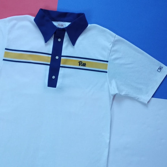 Vintage 1970s Pitt Russell Athletics Button-Up Polo Shirt Unisex