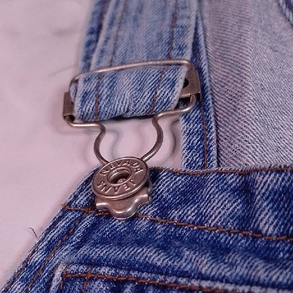 Vintage 90s NEVADA Blue Denim Overalls Workwear UNISEX